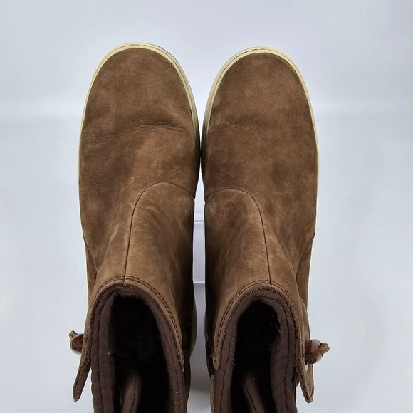 L.L. Bean Mountainside Toggle Brown Leather Boots Women's Size 9 - Picture 4 of 10